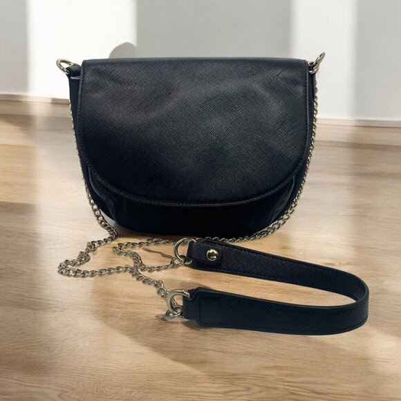 Samsonite Black RFID-Protected Nylon Travel Purse Chain Strap Black & Gold - Picture 12 of 12